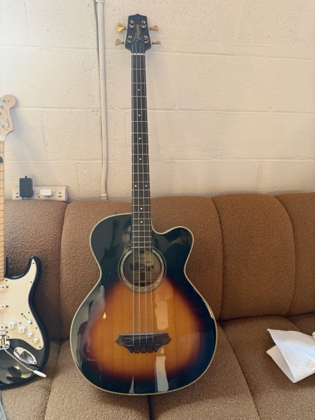 Takamine sunburst acoustic-electric bass